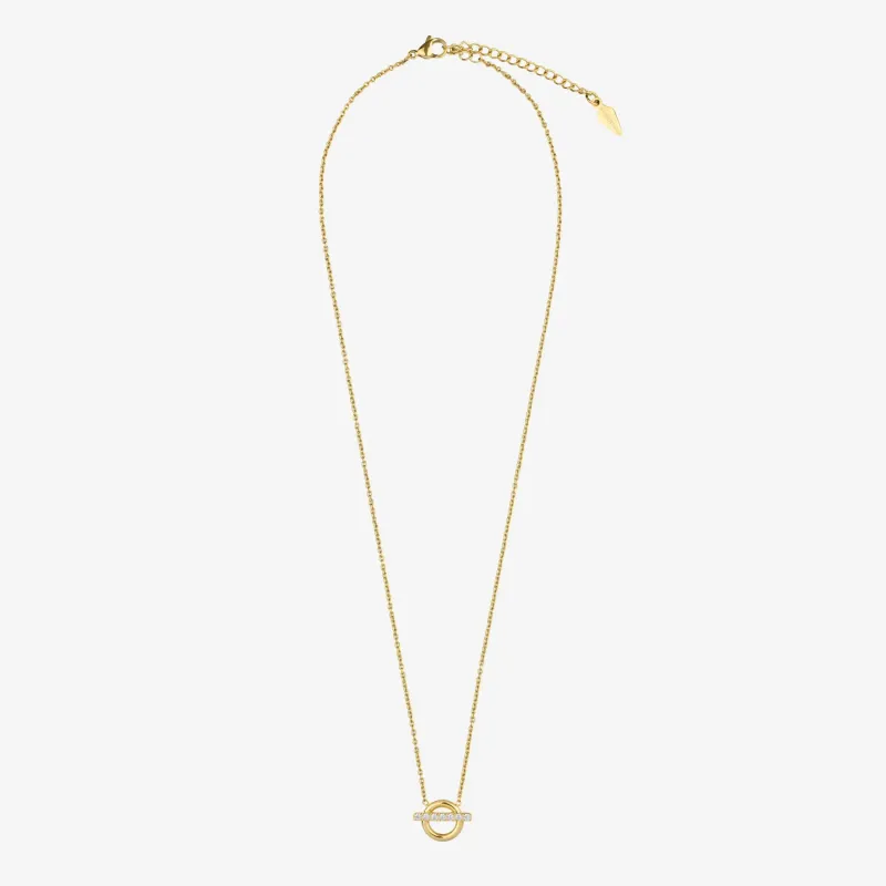Collar dorado mujer con cristales Frost | Radiant