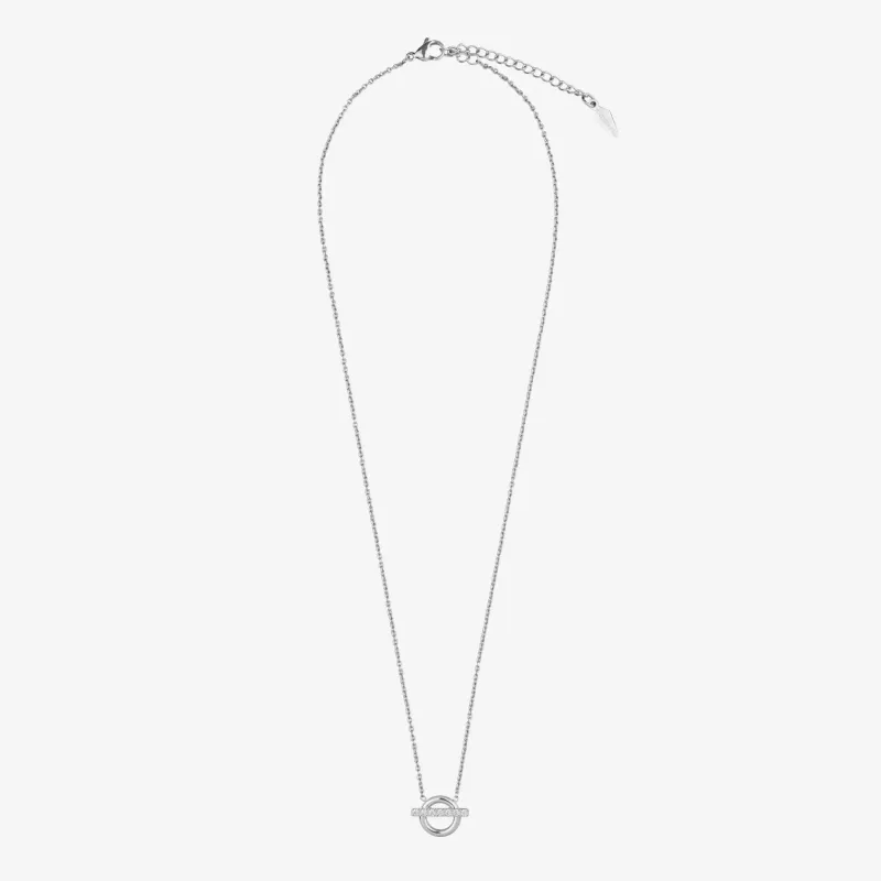 Collar plateado mujer con cristales Frost | Radiant