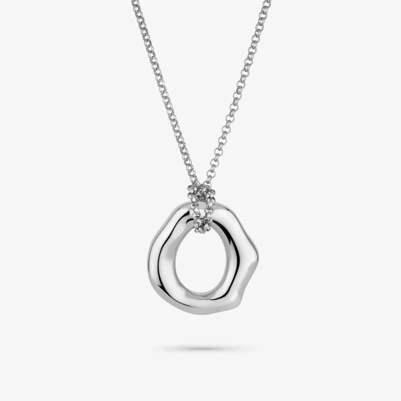 Collar Mujer Bubbles Plateado | Radiant