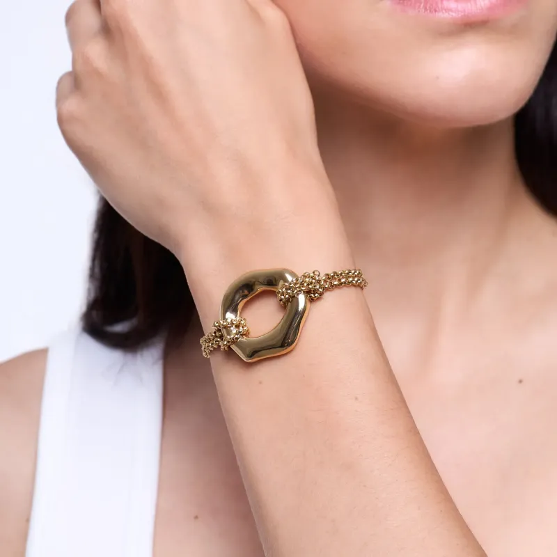 Pulsera Mujer Bubbles Dorado | Radiant