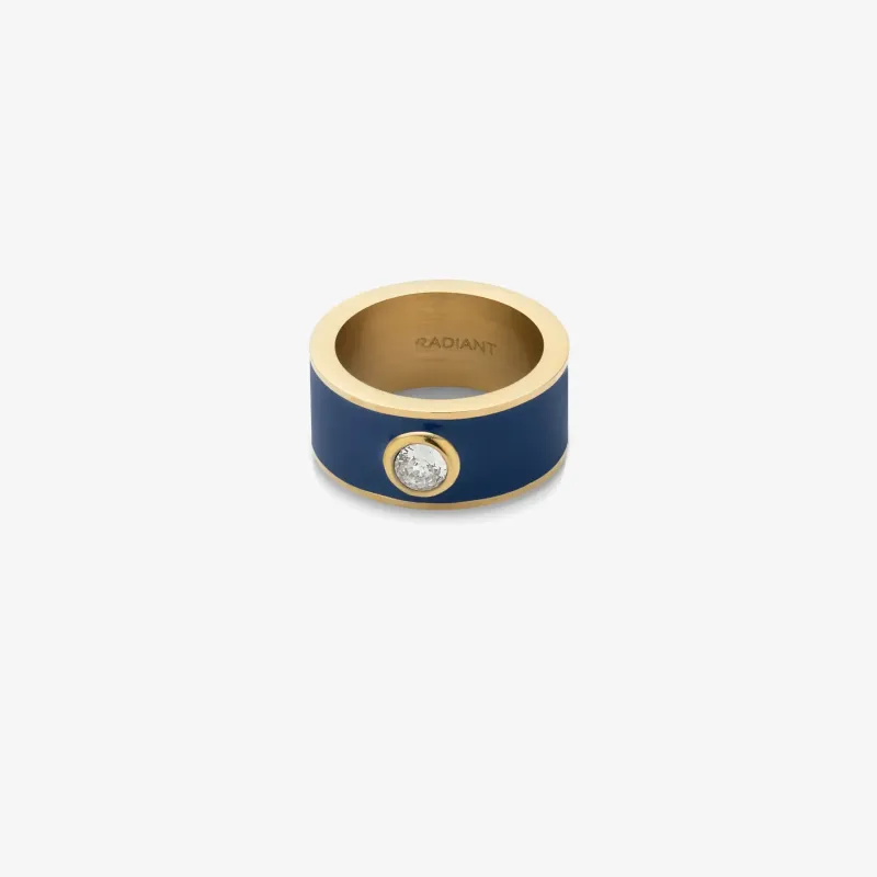 Anillo Mujer Marrakech Dorado y Azul | Radiant