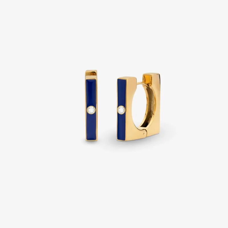 Pendientes Mujer Marrakech Dorado y Azul | Radiant
