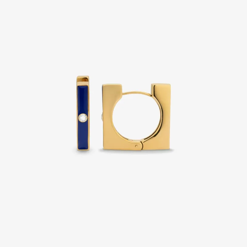 Pendientes Mujer Marrakech Dorado y Azul | Radiant