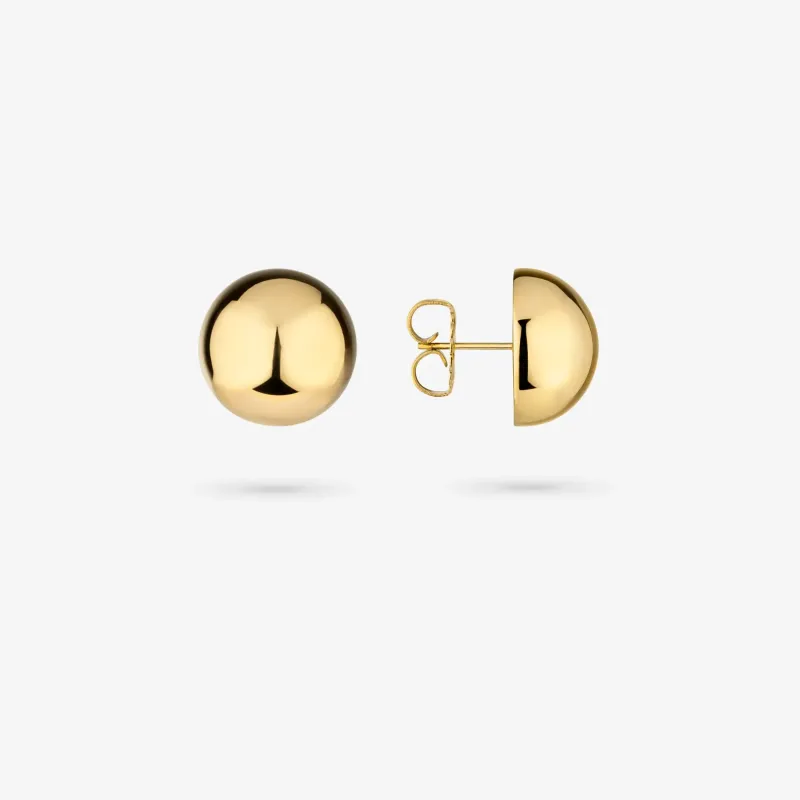 Pendientes dorados de esfera mujer Soulmate | Radiant