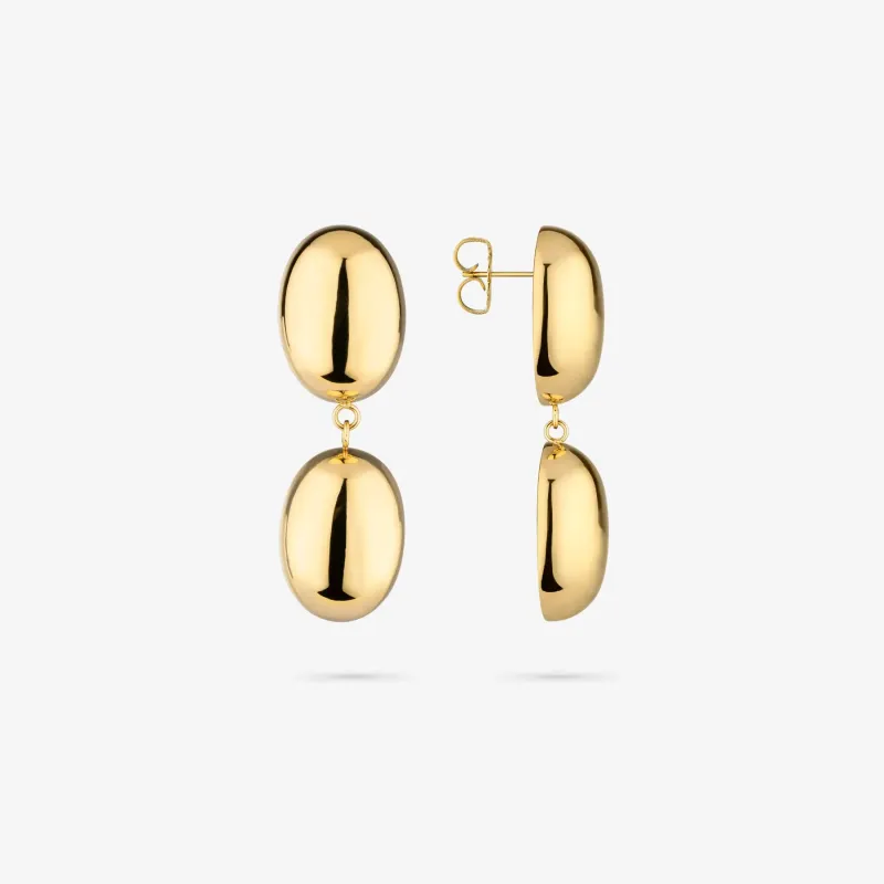 Pendientes dorados colgantes mujer Soulmate | Radiant
