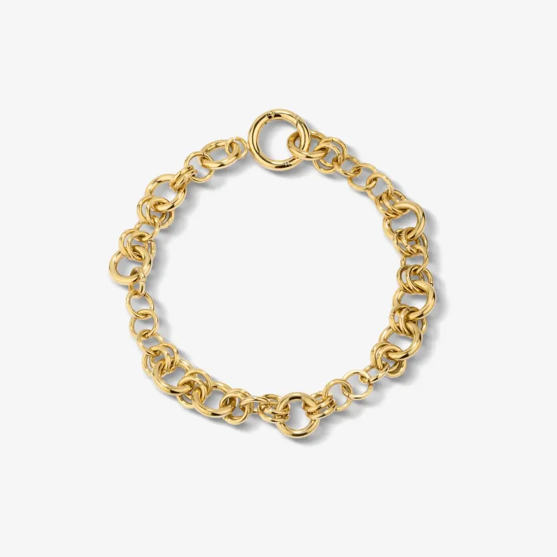 Pulsera dorada mujer de acero inoxidable | Radiant
