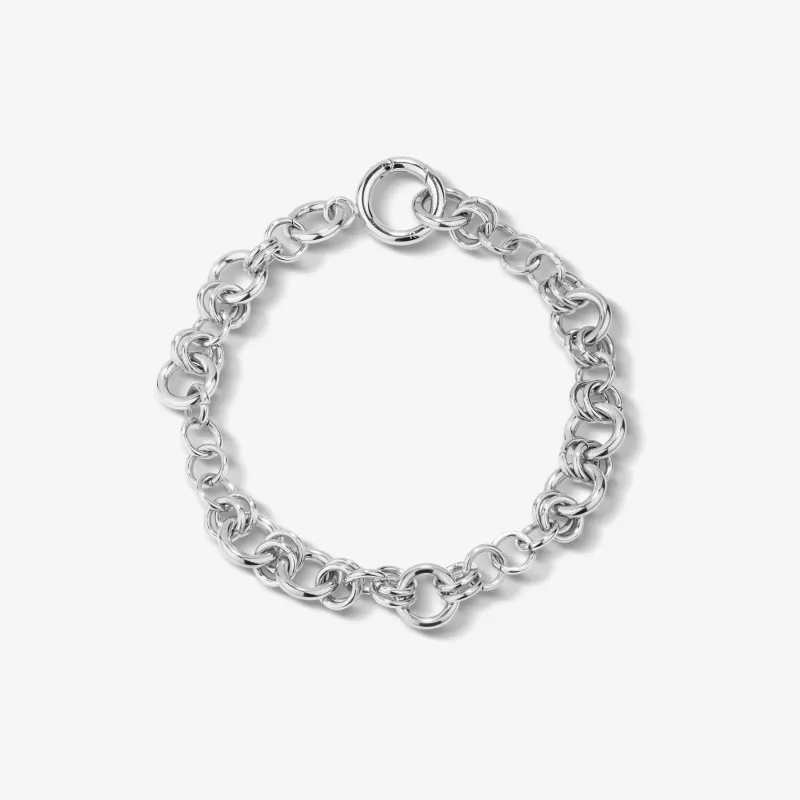 Pulsera plateada mujer de acero inoxidable | Radiant