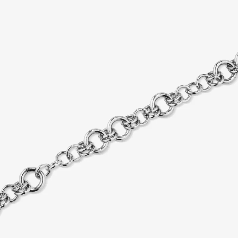 Pulsera plateada mujer de acero inoxidable | Radiant