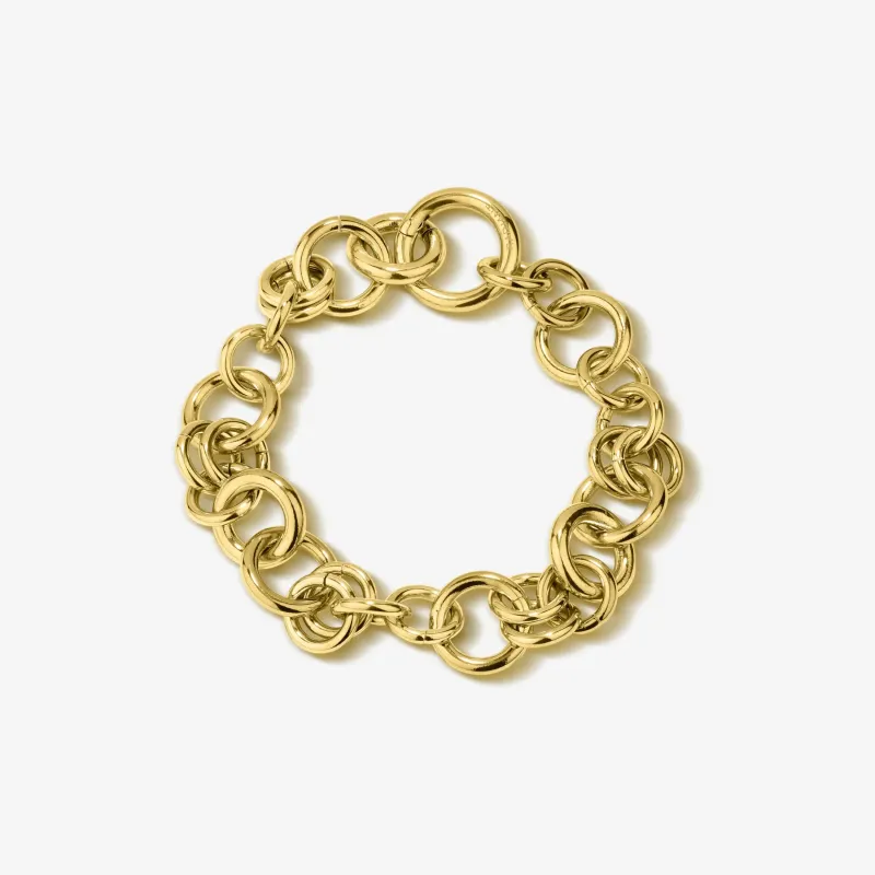 Pulsera dorada bold mujer de acero inoxidable | Radiant