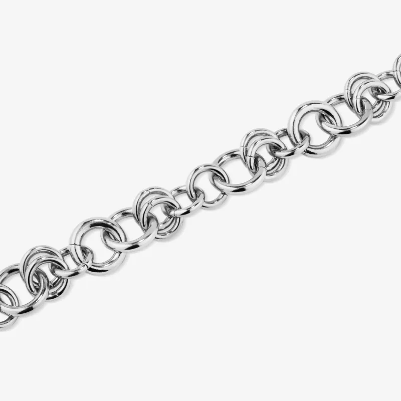 Pulsera plateada bold mujer de acero inoxidable | Radiant